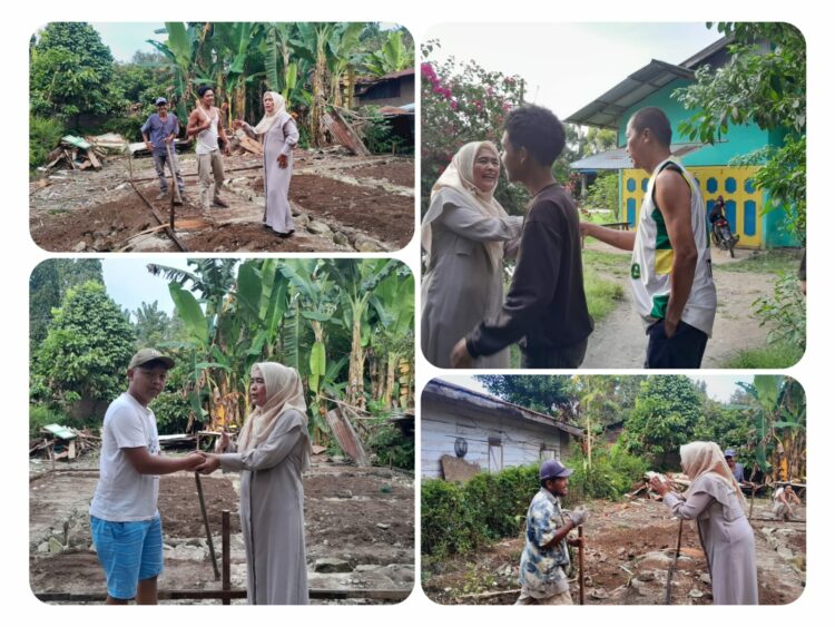 Hj Hidayah Kunjungi Warga Kampung Marteng untuk Bangun Rumah Warga Kurang Mampu