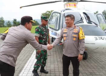 Kapolda Sumut Didampingi Kapolres Simalungun Lakukan Pengecekan Kesiapan Pengamanan Even Nasional Rally Danau Toba 2023