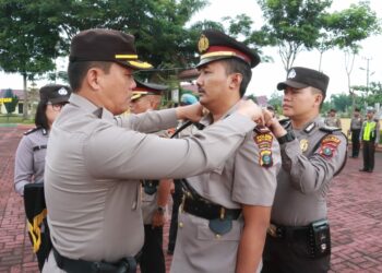 Kapolres Simalungun Pimpin Upacara dan Pisah Sambut Kabag Ops, Kasat Reskrim 