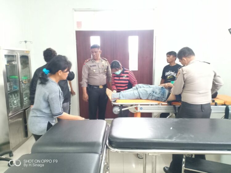 Polsek Purba Evakuasi Jasad Pertibi Keliati yang Ditemukan Meninggal di Ladang 