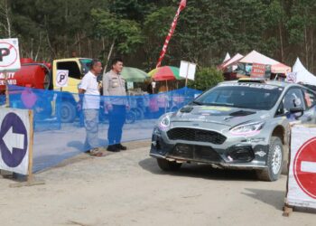 Polres Simalungun Mendapatkan Apresiasi Dari Pembalap Asia Pacific Rally Championship 2023