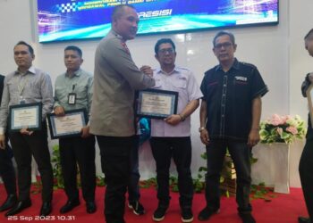 HUT Polantas, SMSI Madina Kembali Terima Penghargaan dari Polres Madina
