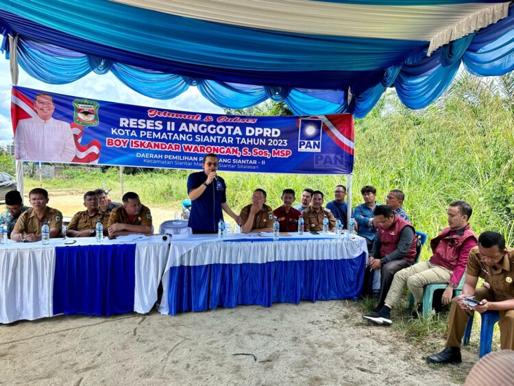 Reses Boy Iskandar Warongan, Ini Poin Penting yang Disampaikan Kepada Warga Kelurahan Bah Kapul