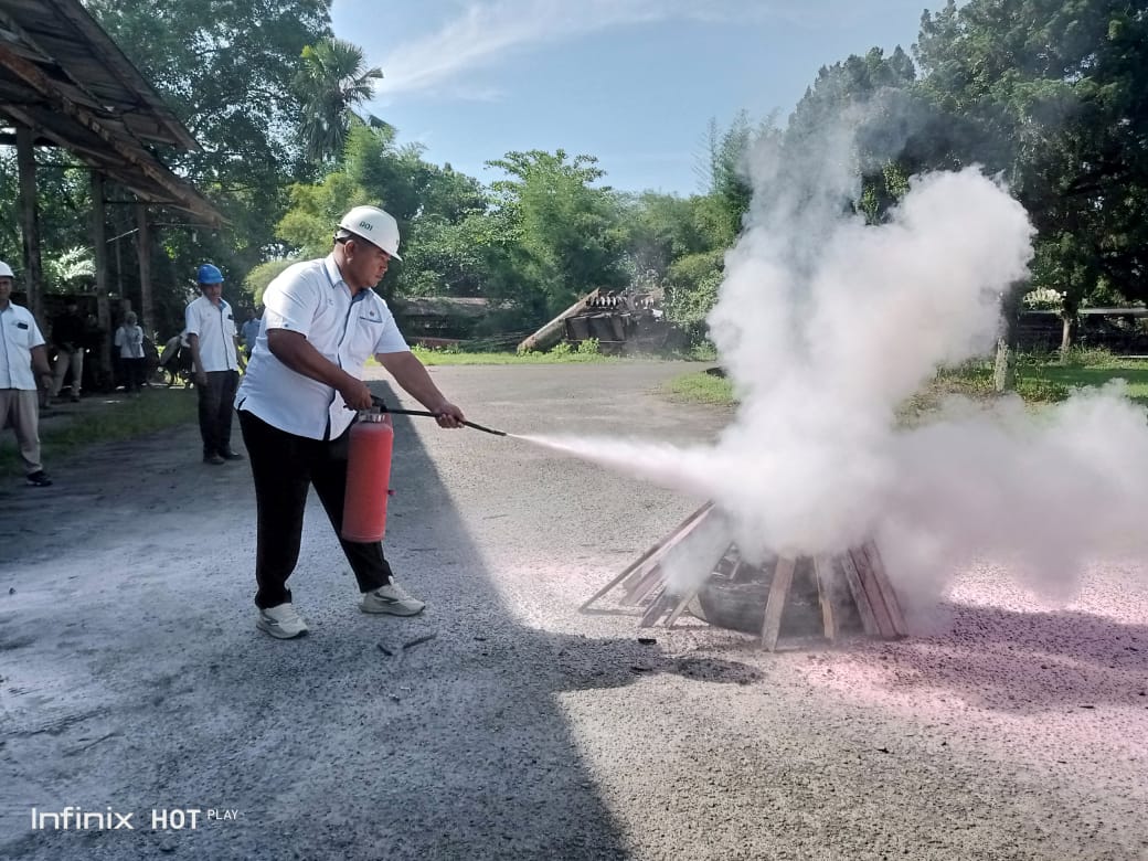 Kebun Unit PTPN IV DOI Melakukan Simulasi Kebakaran