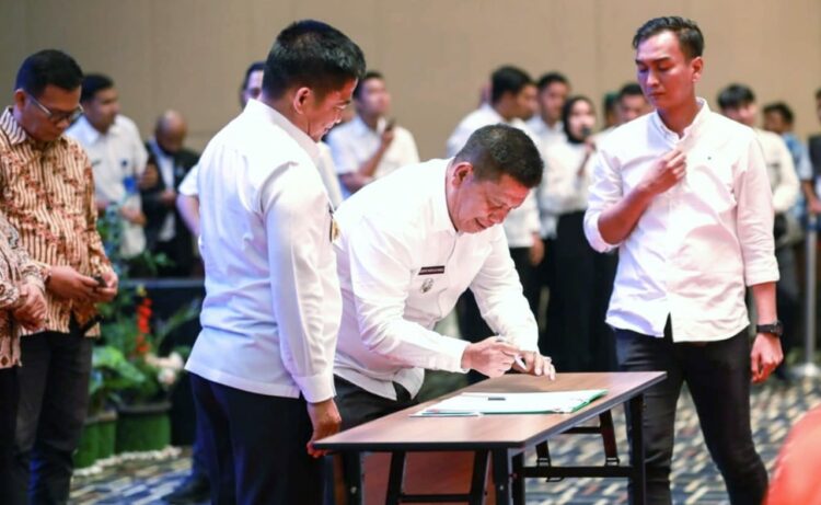 Bupati Simalungun Deklarasi Pemilu Damai dan Tandatangani Kesepakatan Pendanaan Bersama Pilkada Serentak