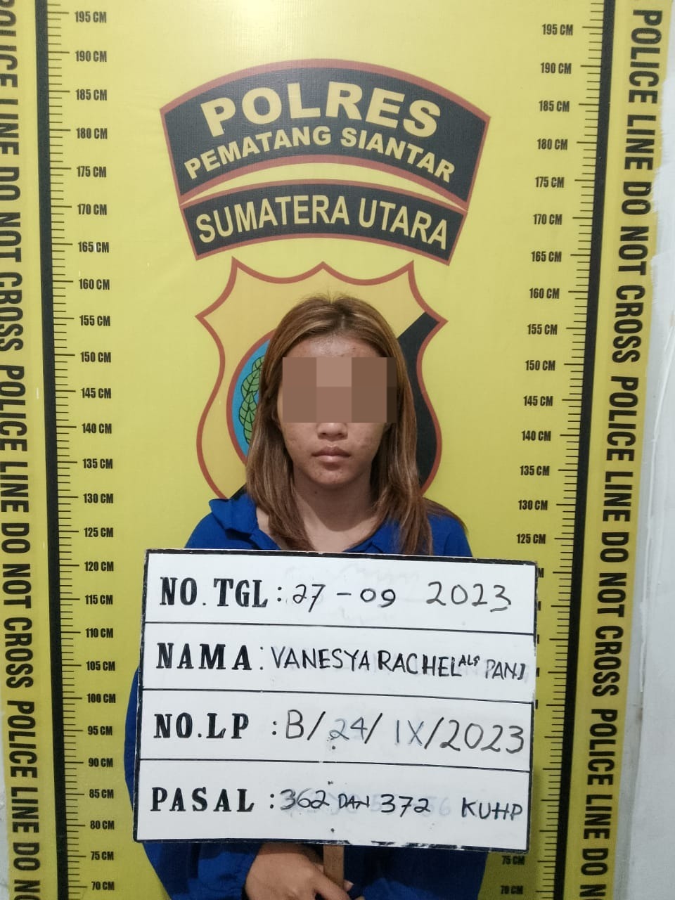Gadis 18 Tahun Warga Asrama Martoba Ditangkap Dugaan Penggelapan Sepeda Motor