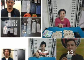Tersangka dan Barang Bukti yang Disita Polisi