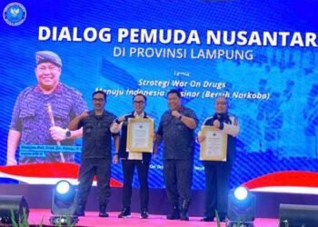 Bupati Adipati Terima Penghargaan P4GN Dari Kepala BNN Republik Indonesia Tahun 2023