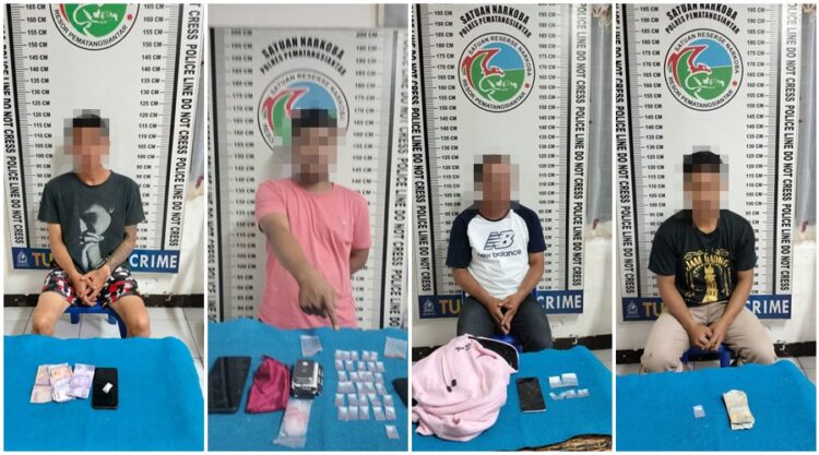 4 Pengedar Narkoba Berhasil Diringkus Sat Narkoba Polres Pematang Siantar
