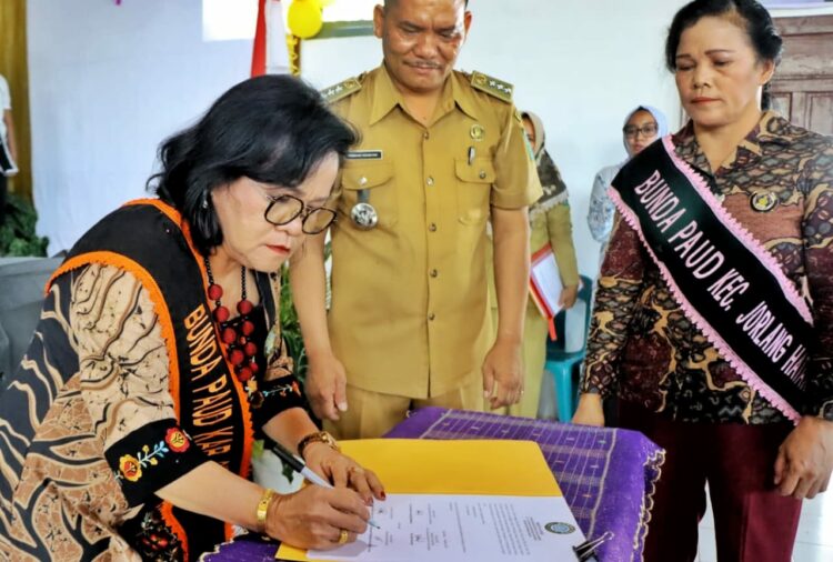 Bunda PAUD Simalungun Kukuhkan Bunda PAUD se-Kecamatan Jorlang Hataran