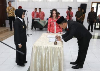 Wali Kota dr Susanti Lantik Mulyono Sebagai Pj Sekretaris Daerah Kota Pematang Siantar