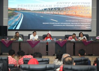 Wali Kota dan BPK RI Perwakilan Sumut Entry Meeting Pemeriksaan Pendahuluan Kepatuhan Atas Pengadaan Barang dan Jasa TA 2023