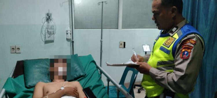 Tabrak Pantat Toyota Rush, Glory Girsang Terkapar Dengan Kondisi Luka -Luka
