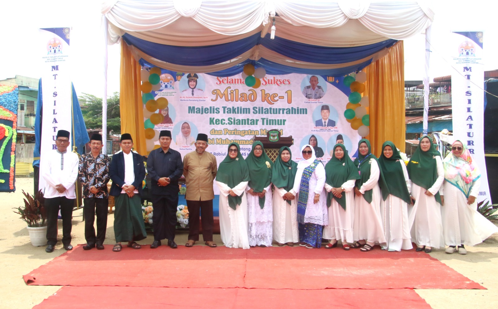 Peringatan Milad ke 1, Majelis Taklim Kecamatan Siantar Timur Berbagi Tali Asih 