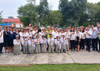 Lantas Polres Siantar Bekali Siswa SMA HKBP Tertib Berlalu Lintas