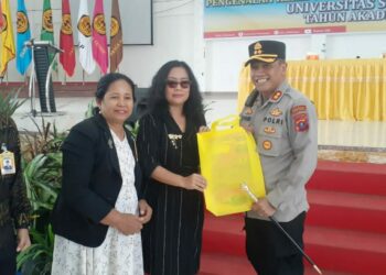 Kepada Peserta PKKMB, Rektor USI Berpesan Jaga Nama Baik Kampus