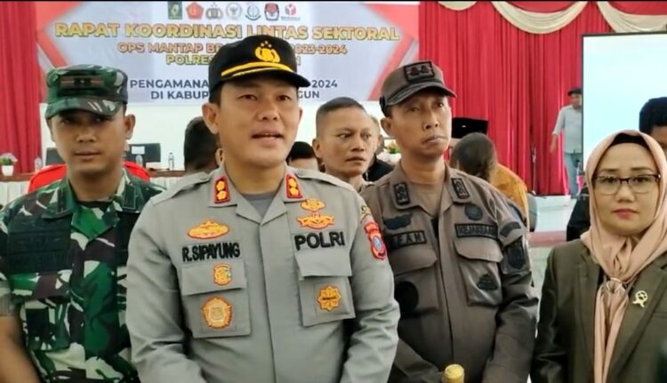 Samakan Persepsi, Polres Simalungun Menggelar Deklarasi Pemilu Damai 2024 Bersama Forkopimda