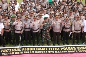  Tactical Floor Game Polres Simalungun Siap Laksanakan Ops Mantap Brata Toba Toba 2023-2024