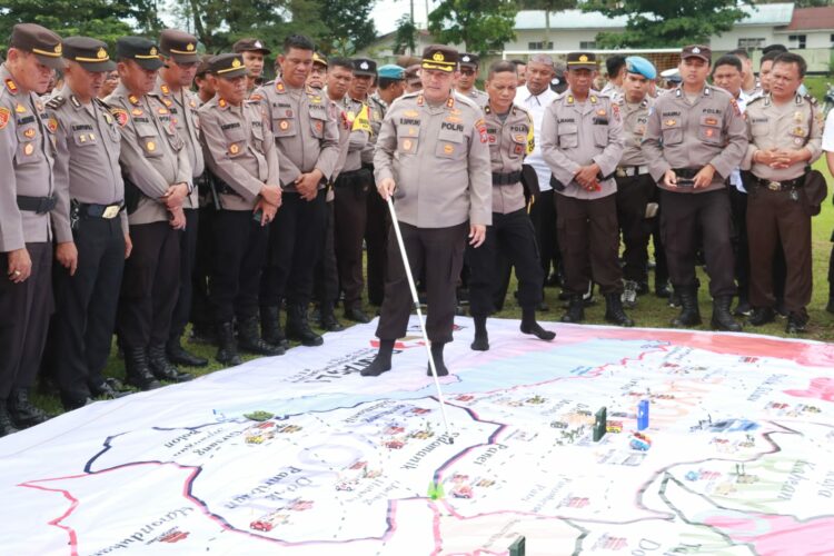  Tactical Floor Game Polres Simalungun Siap Laksanakan Ops Mantap Brata Toba Toba 2023-2024