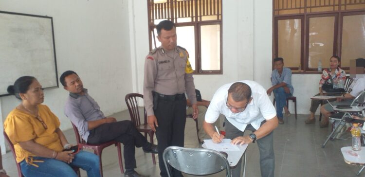 Salah Paham Siswa di SMK Parbina Diselesaikan Bhabinkamtibmas Toba Melalui Problem Solving