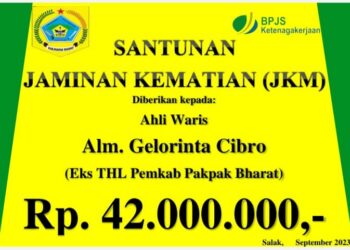 Bupati Pakpak Bharat: "Semua THL Harus Masuk Perlindungan BPJS Ketenagakerjaan" 