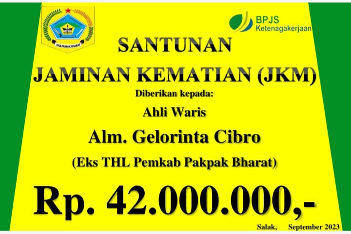 Bupati Pakpak Bharat: "Semua THL Harus Masuk Perlindungan BPJS Ketenagakerjaan" 