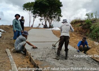 Kelompok Tani Mulai Kerjakan Jalan Usaha Tani di Areal Food Estate Pakpak Bharat 