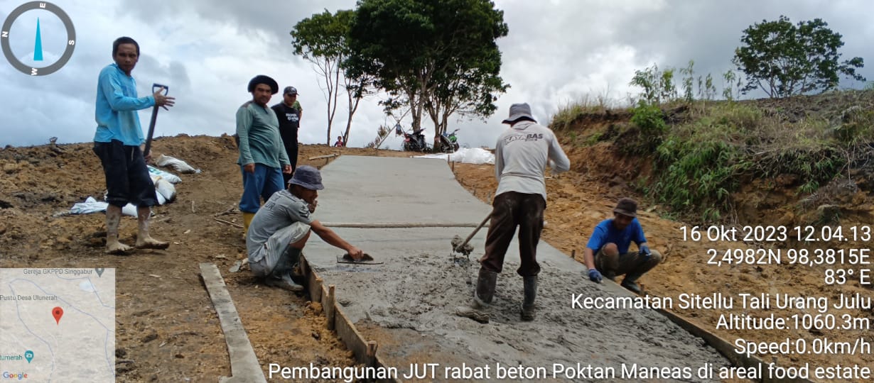 Kelompok Tani Mulai Kerjakan Jalan Usaha Tani di Areal Food Estate Pakpak Bharat 
