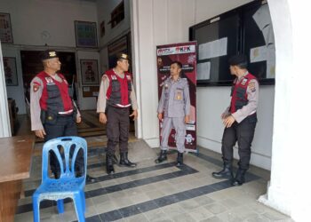 Sat Samapta Polres Siantar Patroli Dialogis Pastikan Keamanan KPU