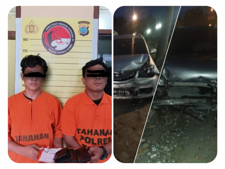 Tabrak Mobil Polisi Untuk Melarikan Diri, 2 Pengguna Narkotika Berhasil Diringkus Polres Taput