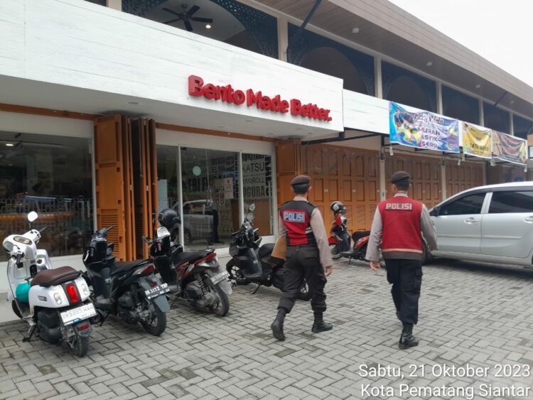Polres Siantar Berikan Keamanan Dan Kenyamanan Di Area Publik dengan Patroli Presisi