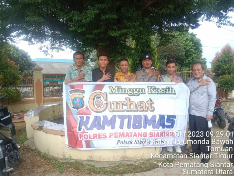 Polsek Siantar Timur Gelar Minggu Kasih Curhat Kamtibmas