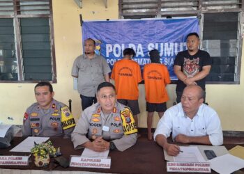 Viral di Medsos, Polres Siantar Tangkap 2 Remaja Pelaku Pencurian Dan Penganiayaan di Depan Toko Ganda