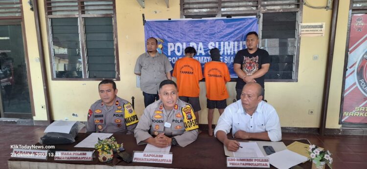 Viral di Medsos, Polres Siantar Tangkap 2 Remaja Pelaku Pencurian Dan Penganiayaan di Depan Toko Ganda