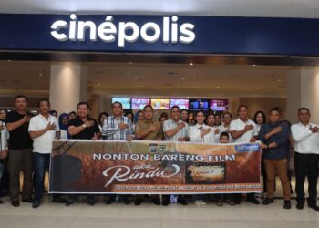 Kapolres Siantar dan Forkopimda Nobar Film "Aku Rindu" di Bioskop Cinepolis