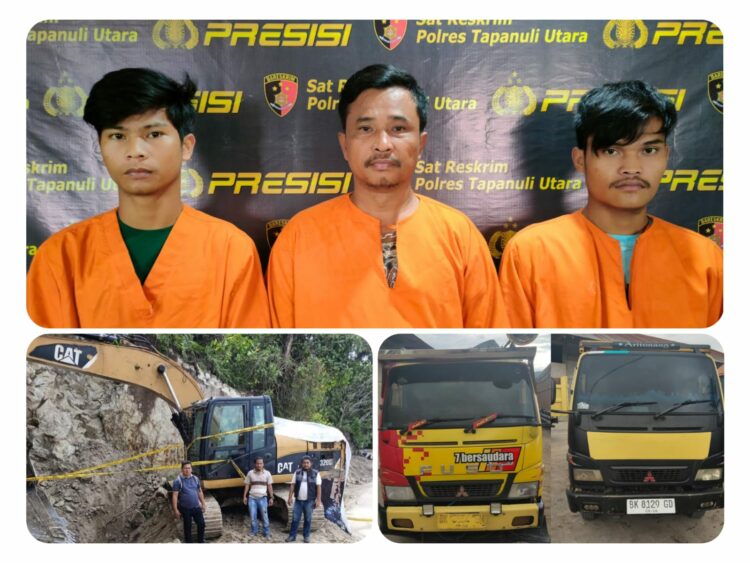 Tidak Mengindahkan Himbauan, Pengusaha dan Pengangkut Tambang Illegal Diamankan Polres Taput 