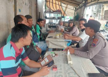 Sat Binmas Polres Siantar Himbau Masyarakat Saling Menjaga Kondusifitas Keamanan Pada Pemilu 2024