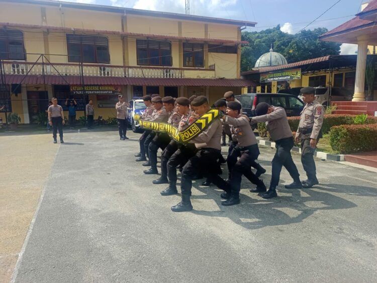 Jelang Pemilu 2024, Sat Samapta Polres Siantar Rutin Latihan Pengendalian Massa
