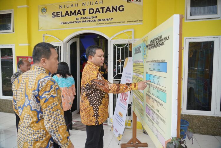 Bupati Pakpak Bharat Hadiri Roadshow Bus KPK 2023 di Kompleks Tapian Daya Medan