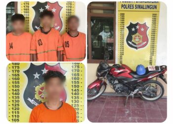 4 Pelajar Pelaku Kasus Pencurian dengan Kekerasan Ditangkap Unit Jatanras Polres Simalungun
