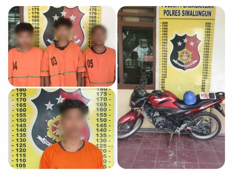 4 Pelajar Pelaku Kasus Pencurian dengan Kekerasan Ditangkap Unit Jatanras Polres Simalungun