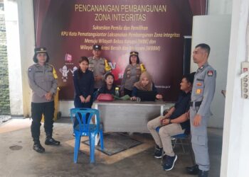 Polres Pematang Siantar Laksanakan Patroli Rutin Ke KPU