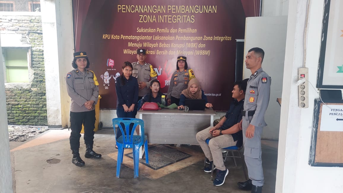 Polres Pematang Siantar Laksanakan Patroli Rutin Ke KPU