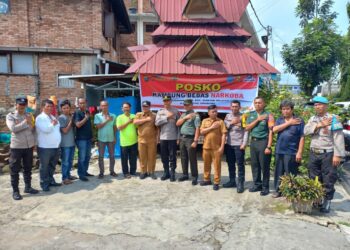 Kapolsek Siantar Selatan Launching Posko Kampung Bersih Dari Narkoba