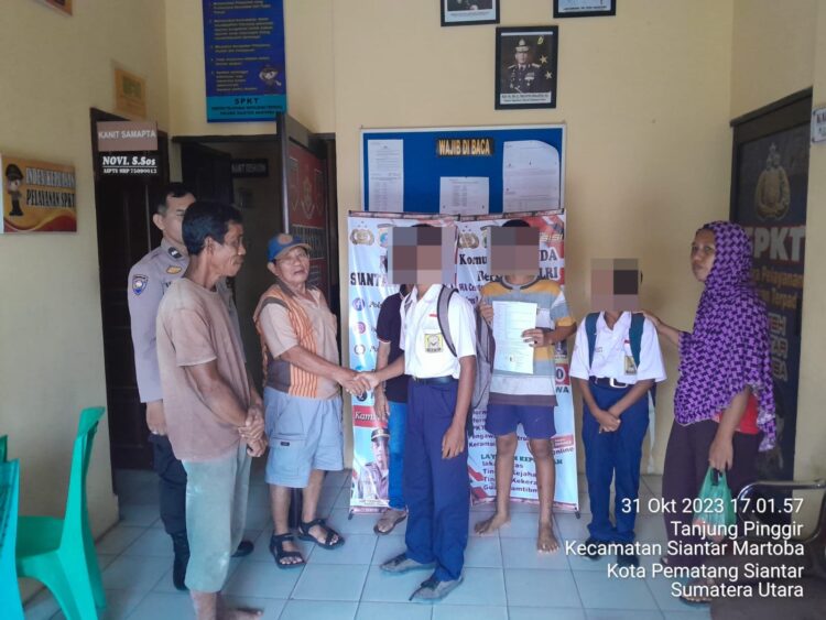 Polsek Siantar Martoba Mediasi  Pencurian Klengkeng Dengan Problem Solving