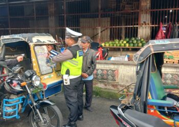 Sat Lantas Polres Siantar Bagikan Tips Berkendaraan Yang Aman di Jalan Raya
