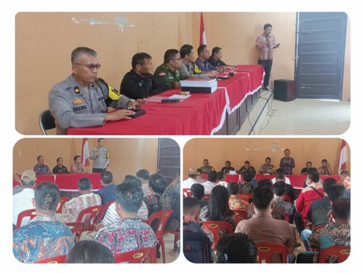 OMB 2023-2024, Polres Taput Gelar  Cooling Systim Bersama Kepala Desa,  Tokoh  dan Ormas di Siatas Barita  