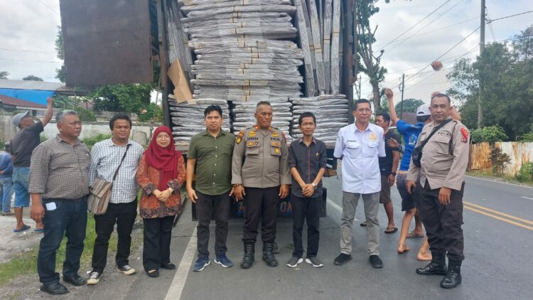 Polres Pematang Siantar Kawal Penerimaan Logistik Pemilu 2024 