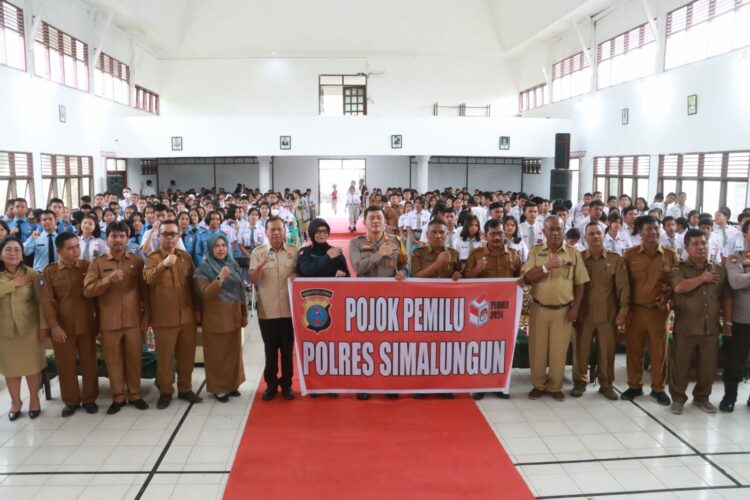 Polres Simalungun Gelar Acara Cooling System Pojok Pemilu Operasi Mantab Brata Toba 2023-2024