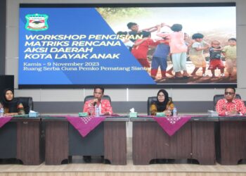 Pemko Siantar Gelar Workshop Pengisian Matriks RAD Kota Layak Anak
